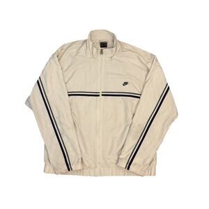 Vintage 90s Nike Thrashed Track Jacket zip up Medium striped swoosh